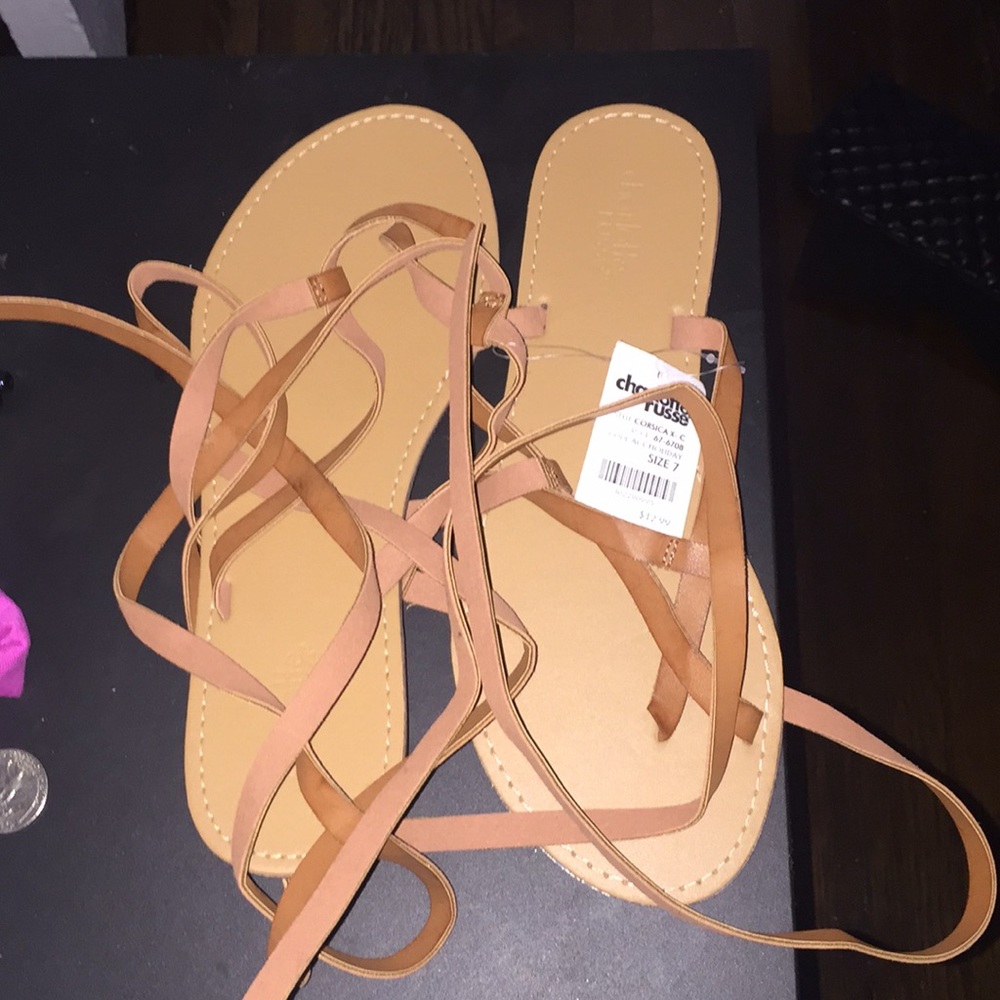 Charlotte russe lace up sandals